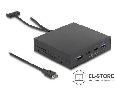 DELOCK DELOCK Panel Przedni 3.5 USB 3.2 Gen 2 z 2 x USB-C + 2 x USB-A