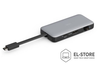 DIGITUS Stacja dokująca podróżna USB Typ C 7-portów HDMI 4K/60Hz PD 3.0