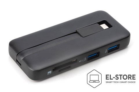DIGITUS Stacja dokująca podróżna USB Typ C 7-portów HDMI 4K/60Hz PD 3.0