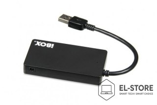 IBOX Hub IBOX USB 3.0 CZARNY 4-PORTY, SLIM IUH3F56 (4x USB 3.0; kolor czarny)