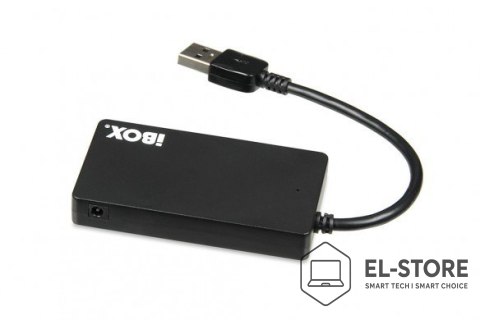 IBOX Hub IBOX USB 3.0 CZARNY 4-PORTY, SLIM IUH3F56 (4x USB 3.0; kolor czarny)