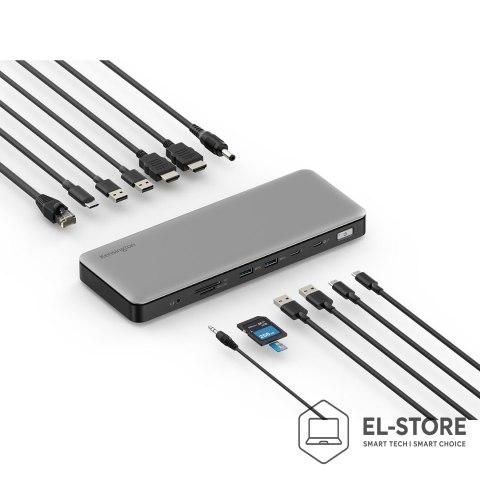 Kensington Kensington SD5760T - Stacja dokująca - USB-C / USB4 / Thunderbolt 3 / Thunderbolt 4 - 2 x HDMI, Thunderbolt - GigE