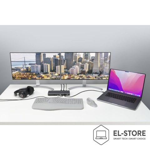 Kensington Kensington SD5760T - Stacja dokująca - USB-C / USB4 / Thunderbolt 3 / Thunderbolt 4 - 2 x HDMI, Thunderbolt - GigE