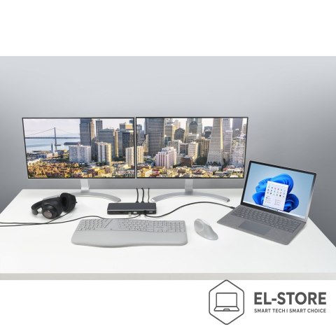 Kensington Kensington SD5760T - Stacja dokująca - USB-C / USB4 / Thunderbolt 3 / Thunderbolt 4 - 2 x HDMI, Thunderbolt - GigE