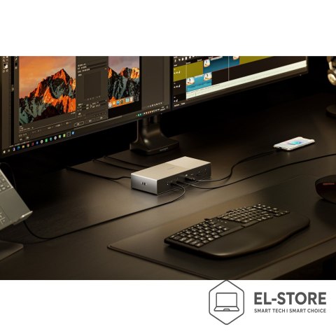 Kensington Kensington Stacja dokująca SD5000T5 EQ Thunderbolt 5 z potrójnym 4K i PD 140 W — Windows/macOS