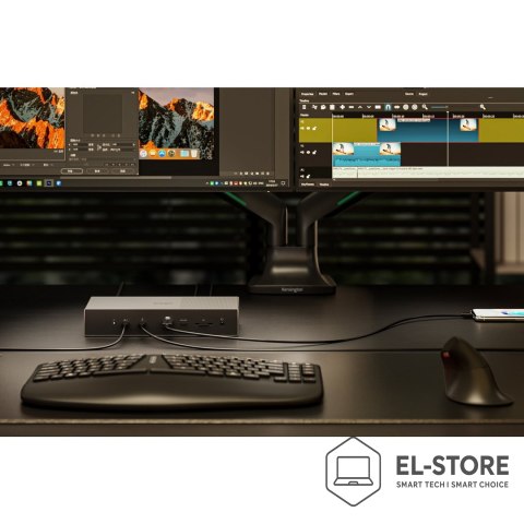 Kensington Kensington Stacja dokująca SD5000T5 EQ Thunderbolt 5 z potrójnym 4K i PD 140 W — Windows/macOS