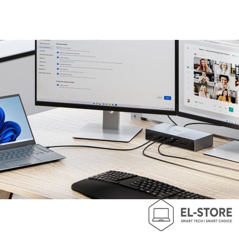 Kensington Kensington Stacja dokująca SD5000T5 EQ Thunderbolt 5 z potrójnym 4K i PD 140 W — Windows/macOS