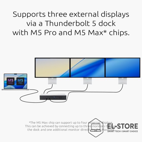 Kensington Kensington Stacja dokująca SD5000T5 EQ Thunderbolt 5 z potrójnym 4K i PD 140 W — Windows/macOS