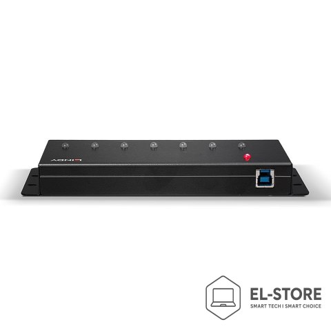 LINDY Lindy 7-portowy przemysłowy hub USB3.0 - Hub - 7 x SuperSpeed USB3.0 - Biurko