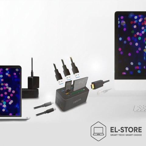 LogiLink Logilink Stacja dokująca USB 3.2 (G1) HDMI, 10-portowa, PD4