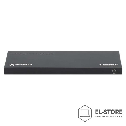 Manhattan MANHATTAN 4K60Hz 8-portowy rozdzielacz HDMI ze skalowaniem w dół