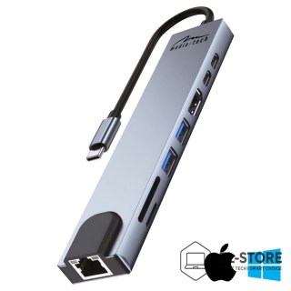 Media tech MEDIA-TECH HUB USB 8 IN 1 GIGA LAN HUB MT5046