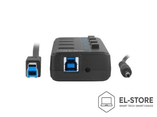 NATEC Hub NATEC Mantis 2 NHU-1557 (4x USB 3.0; kolor czarny)