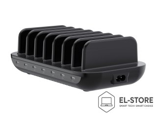 No name CONCEPTRONIC Ładowarka 7Port 7xUSB-C Multi 160WPD3.0 bk