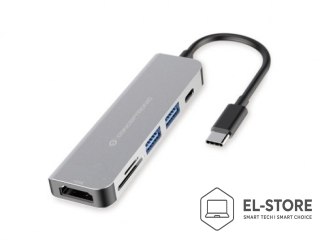 No name Conceptronic DONN02G stacja dokująca USB 3.2 Gen 1 (3.1 Gen 1) Type-C Aluminium