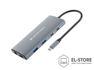 No name Conceptronic DONN06G stacja dokująca Przewodowa USB 3.2 Gen 1 (3.1 Gen 1) Type-C Szary