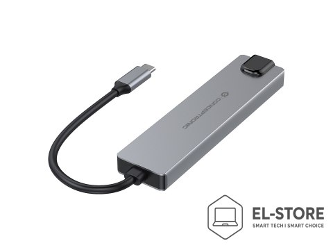 No name Conceptronic DONN29G stacja dokująca Przewodowa USB 3.2 Gen 2 (3.1 Gen 2) Type-C Szary