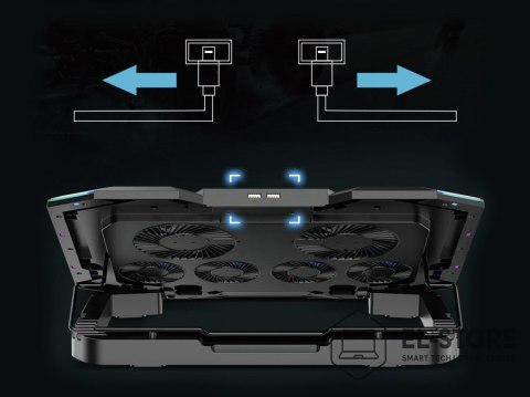 No name Conceptronic THYIA01B podkładka chłodząca do laptop 43,2 cm (17") Szary