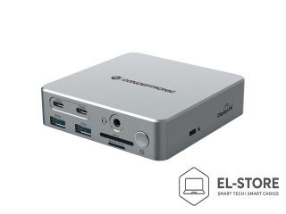 No name Stacja dokująca CONCEPTRONIC 15-1 USB-C->2xHDMI/2xUSB-C/4xUSB-A/+80W si