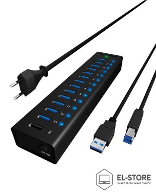 RAIDSONIC 13-portowy hub USB 3.0 z portem ładowania USB Icy Box (IB-AC6113)