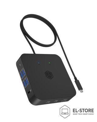 RAIDSONIC Stacja dokująca IcyBox USB-C -> USB3.2/HDMI/3.5/LAN