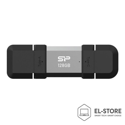 Silicon Power Silicon Power SP128GBUC3C51V1S pamięć USB 128 GB USB Type-A / USB Type-C 3.2 Gen 1 (3.1 Gen 1) Czarny, Srebrny