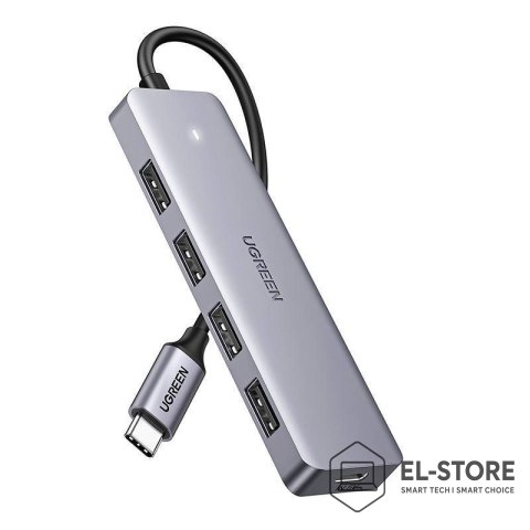UGREEN Ugreen Hub Adapter 4w1 USB C do 4x USB 3.0+USB C (szary)