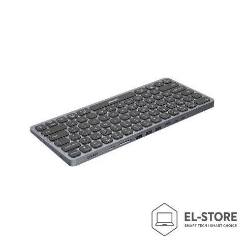 UNITEK UNITEK D1092A klawiatura USB Amerykański międzynarodowy Szary