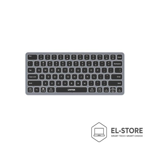 UNITEK UNITEK D1092A klawiatura USB Amerykański międzynarodowy Szary