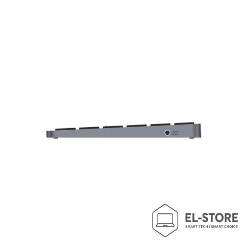 UNITEK UNITEK D1092A klawiatura USB Amerykański międzynarodowy Szary