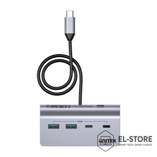 UNITEK UNITEK HUB ALUMINIOWY USB-A/C 2X USBA 2X USBC 5GBP