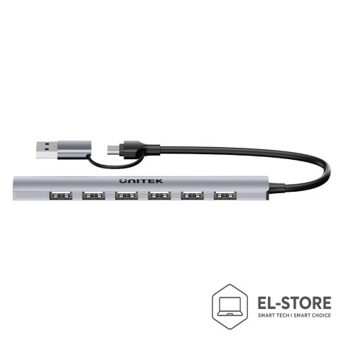 UNITEK UNITEK HUB USB-A/C 7W1 USB-A 5 GBPS