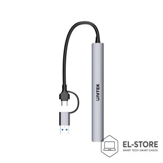 UNITEK UNITEK HUB USB-A/C 7W1 USB-A 5 GBPS