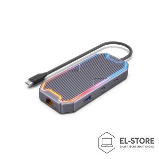 UNITEK UNITEK HUB USB-C, HDMI 2.0, RJ45, 3,5MM, PD 100W