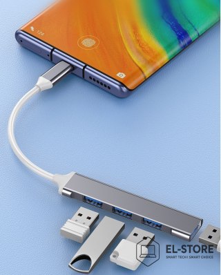 VAKOSS VAKOSS HUB USB-C TC-4125X 1XUSB 3.0 3XUSB 2.0