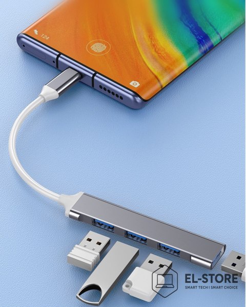 VAKOSS VAKOSS HUB USB-C TC-4125X 1XUSB 3.0 3XUSB 2.0