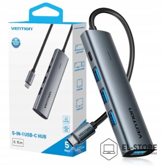 Vention Hub 5w1 USB-C 3.0 Vention 0.15m