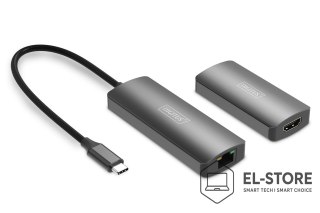 DIGITUS Digitus Extender wideo 4K (USB-C - HDMI), 30 m
