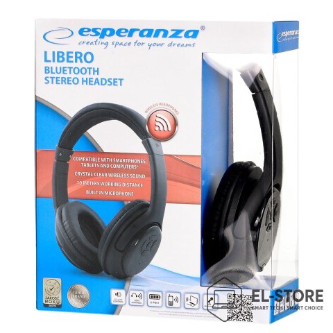 Esperanza Słuchawki bezprzewodowe Esperanza LIBERO EH163K (kolor czarny)