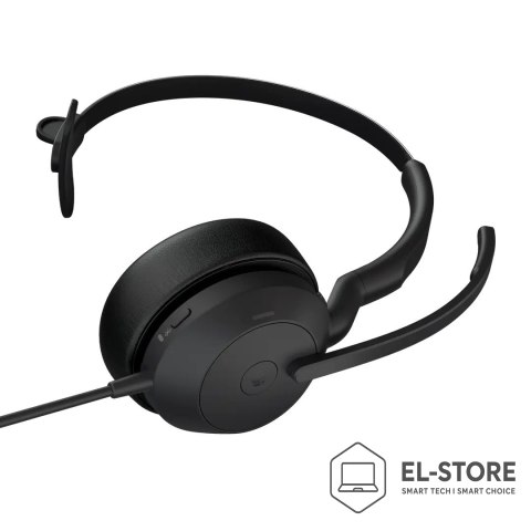 Jabra Jabra Evolve2 50 Zestaw słuchawkowy Przewodowa Opaska na głowę Biuro/centrum telefoniczne USB Type-C / USB Type-A Bluetooth Czar