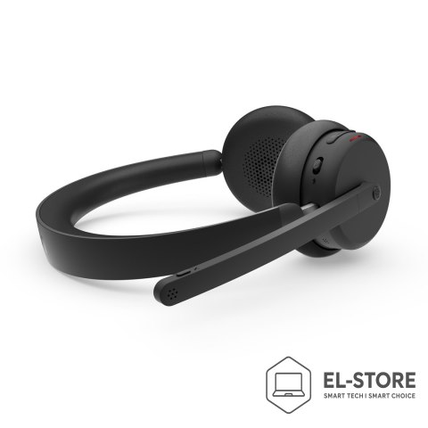 Lenovo Lenovo 6550 Zestaw słuchawkowy Bezprzewodowy Opaska na głowę Biuro/centrum telefoniczne USB Type-C Bluetooth Czarny