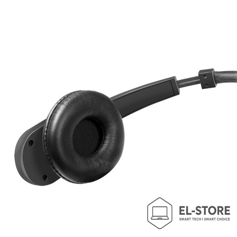 LogiLink LogiLink BT0060 słuchawki/zestaw słuchawkowy Bezprzewodowy Opaska na głowę Biuro/centrum telefoniczne Bluetooth Czarny