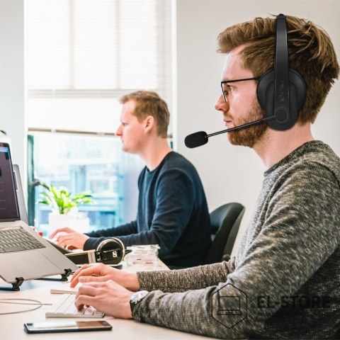 LogiLink LogiLink BT0060 słuchawki/zestaw słuchawkowy Bezprzewodowy Opaska na głowę Biuro/centrum telefoniczne Bluetooth Czarny