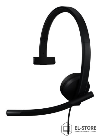 Logitech Logitech H570e Zestaw słuchawkowy Przewodowa Opaska na głowę Biuro/centrum telefoniczne USB Type-C Czarny