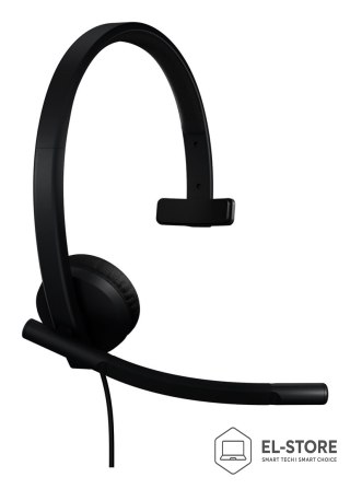 Logitech Logitech H570e Zestaw słuchawkowy Przewodowa Opaska na głowę Biuro/centrum telefoniczne USB Type-C Czarny