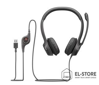 Logitech Słuchawki Logitech H390 981-000406 (kolor czarny)