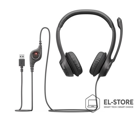Logitech Słuchawki Logitech H390 981-000406 (kolor czarny)