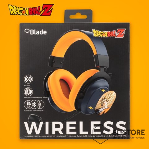 No name Blade DB2001 słuchawki/zestaw słuchawkowy Przewodowy i Bezprzewodowy Opaska na głowę Gaming USB Type-C Bluetooth Czarny, Szary, 