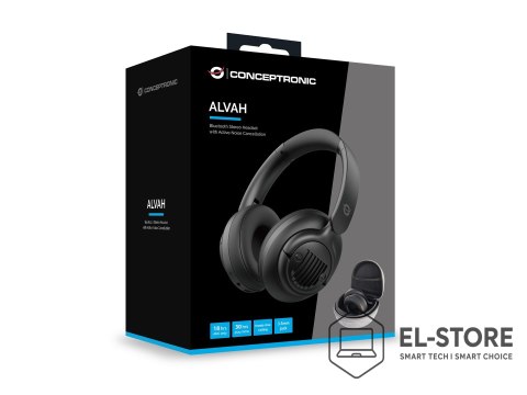 No name Conceptronic ALVAH02B słuchawki/zestaw słuchawkowy Przewodowy i Bezprzewodowy Opaska na głowę Połączenia/muzyka Bluetooth Czarny