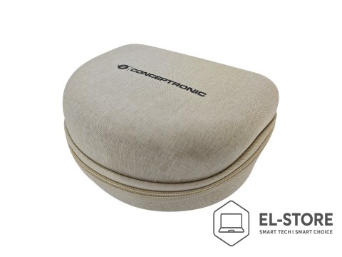 No name Conceptronic ALVAH02C słuchawki/zestaw słuchawkowy Przewodowy i Bezprzewodowy Opaska na głowę Muzyka Bluetooth Kremowy